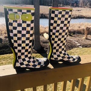 Hunter boots McKenzie Child Courtney check